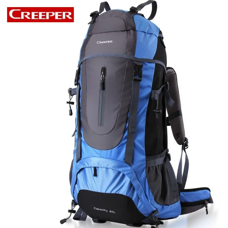 

Professional Mountain Climbing 60L Capacity Unisex Sports Bag Outdoor Nylon Waterproof Camping Travel Backpack For Men Women