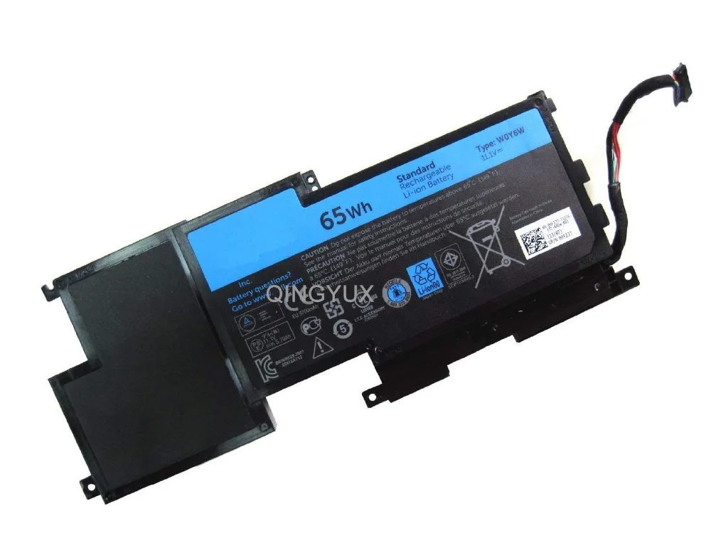 

QINGYUX 11.1V 65Wh 5700mAh W0Y6W Laptop Battery Compatible with Dell XPS 15 XPS 15-L521X Series 9F233 3NPC0 W0Y6W WOY6W