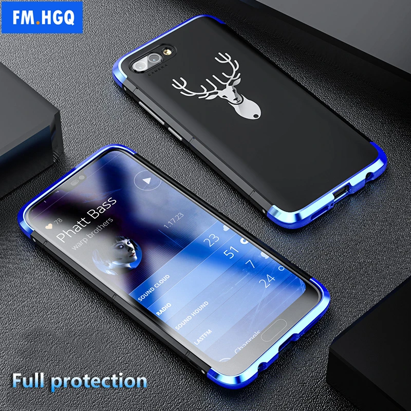 

for Huawei Honor 10 Case Luxury 360 Full Protection 3in1 Aluminum Metal PC Hard Hybrid Slim Back Cover For Huawei Honor 10