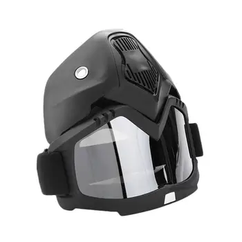 

Sale Modular Mask Detachable Goggles And Filter Open Face Motorcycle Helmet