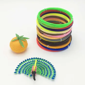 

3DDPLUS 10 Color Or 15 Color or 20 Color/Set ABS Filaments 1.75mm Supplies For 3D Pen 3D Printer 5 Meter/Color Colorful Rainbow