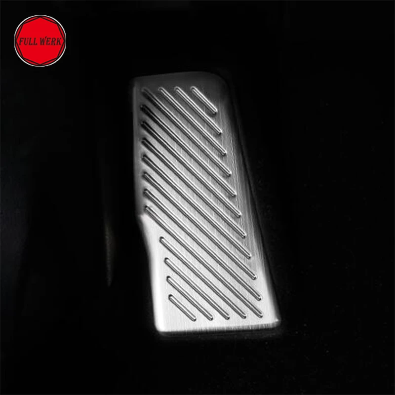 Stainless Steel Car Footrest Pedal Cover Protector for Toyota Camry Anti Slip Mat Sticker Car Styling Accessories