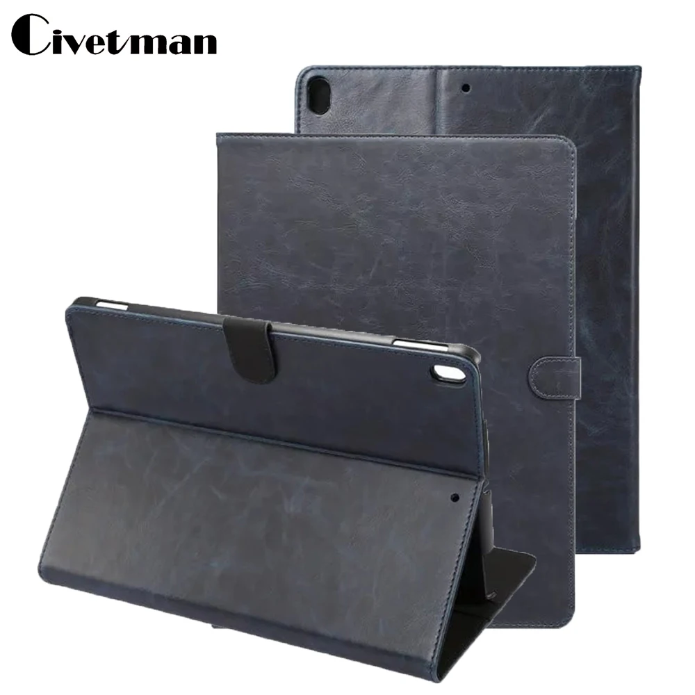 

Crazy Horse Grain Stand PU Leather Pro10.5 Tablet Case Protector Skin Shell Business Book Cover Case For Apple iPad Pro 10.5