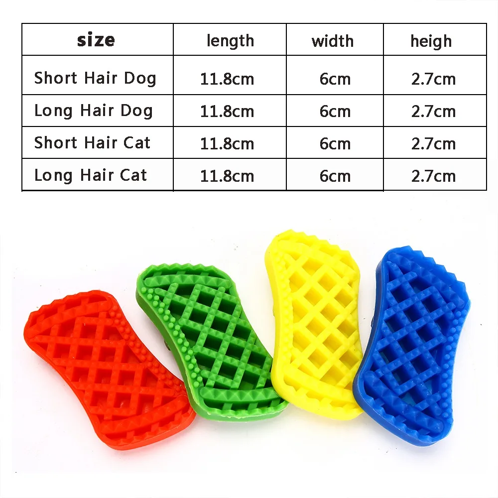 Dog Pet Cat Wash Up Hair Comb Product Dogs Cats Washing Kitten Puppy Hair Removal Supplies Cat Cleaner Dog  Accessories YT0017 (2)