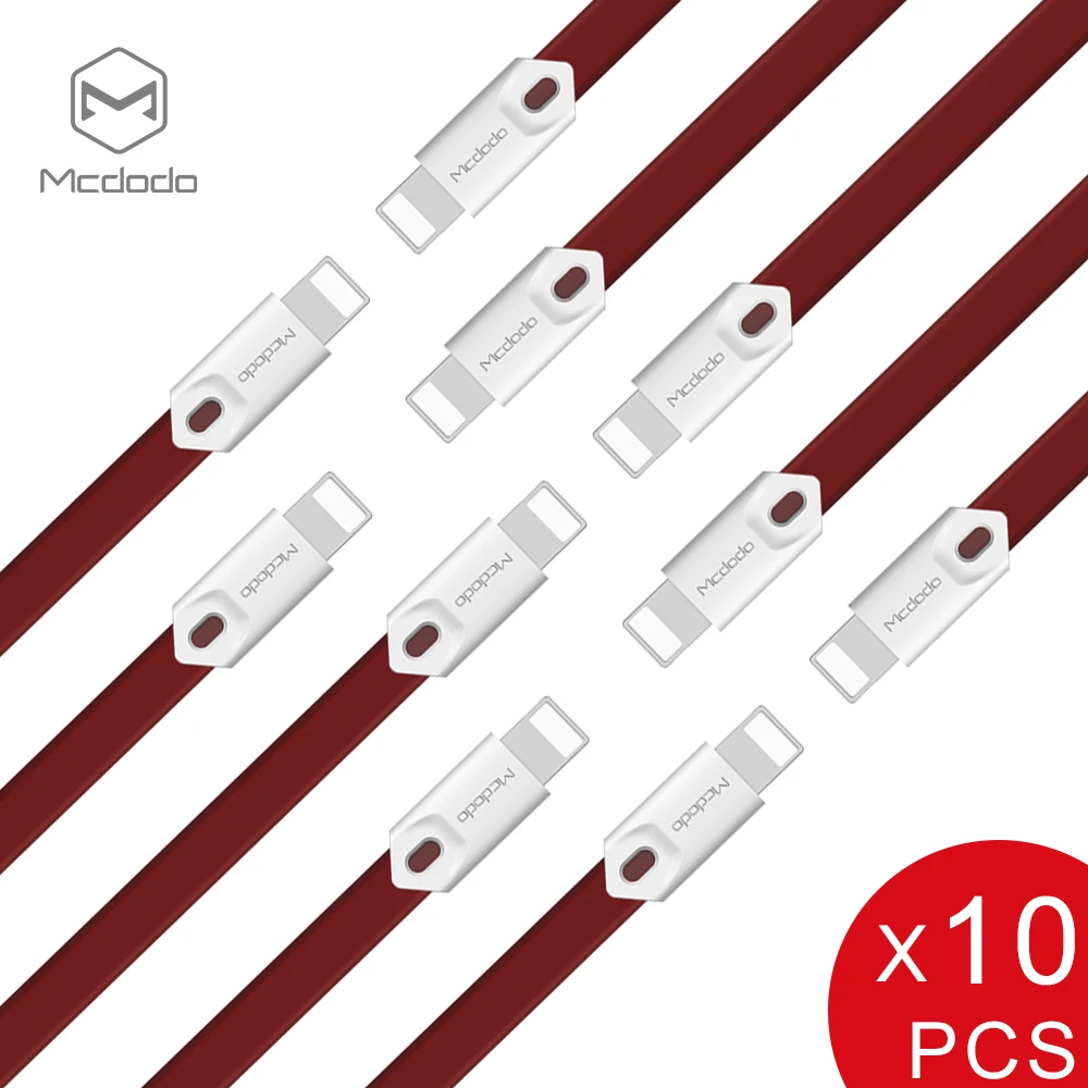 Goede Mcdodo 10 Pak Bliksem naar Usb kabel voor iPhone 8 7 Plus 2.1A Snel Opladen USB Lader Datakabel Voor iPhone 6 s 5 s iPad kabel