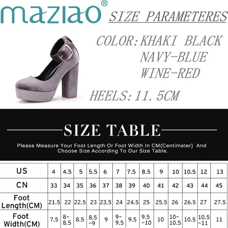 New Straps Round Head Waterproof Platform High Heels Thick with A Word Buckle Sexy Wild Single Shoes Women MAZIAO New Straps Round Head Waterproof Platform High Heels Thick with A Word Buckle Sexy Wild Single Shoes Women MAZIAO