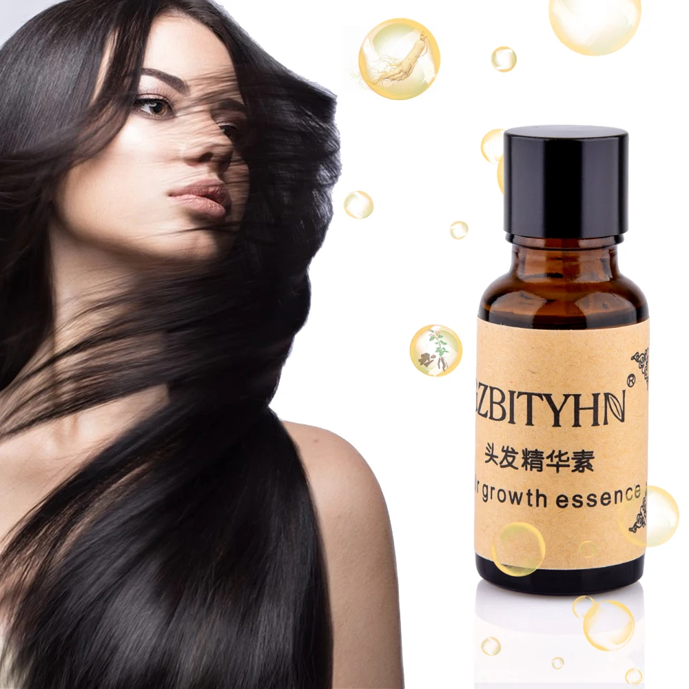 Hair Growth Essence Liquid Fast Hair Growth Natural Extract Ginger Hair Growth Faster Oil Anti Hair-loss Nourishing 20ml