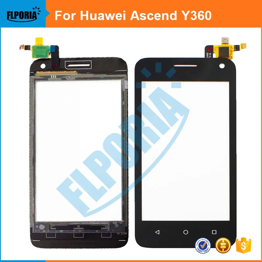 

FLPORIA 1PCS For Huawei Ascend Y360 Touch Screen Panel Front Glass Touch Screen Panel Digitizer Replacement Lens