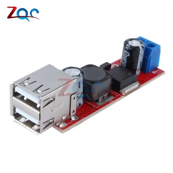 

DC 6V-40V To 5V 3A Double USB Charge DC-DC Step-down Converter Module For Vehicle Charger LM2596 Dual USB