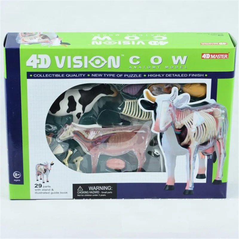JSXuan 4D мастер развивающие игрушки модели животных собранные коровы анатомическая модель