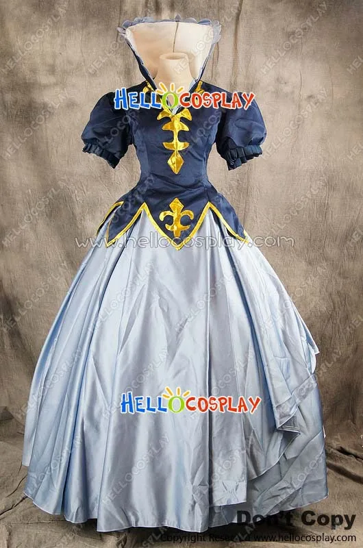 

Fairy Tail Cosplay Juvia Lockser Blue Formal Dress Costume H008