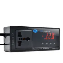 Цифровой дисплей подключаемый термостат универсальная розетка вкл/выкл регулятор аквариума/Теплицы регулятор температуры