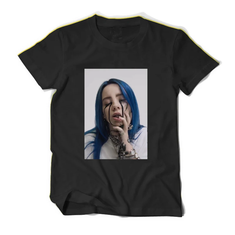 

Billie Eilish Shirt Men When The Party's Over T-Shirt Billie Eilish Crying Plus Size Tees Casual Boy T-Shirt Unisex Girl
