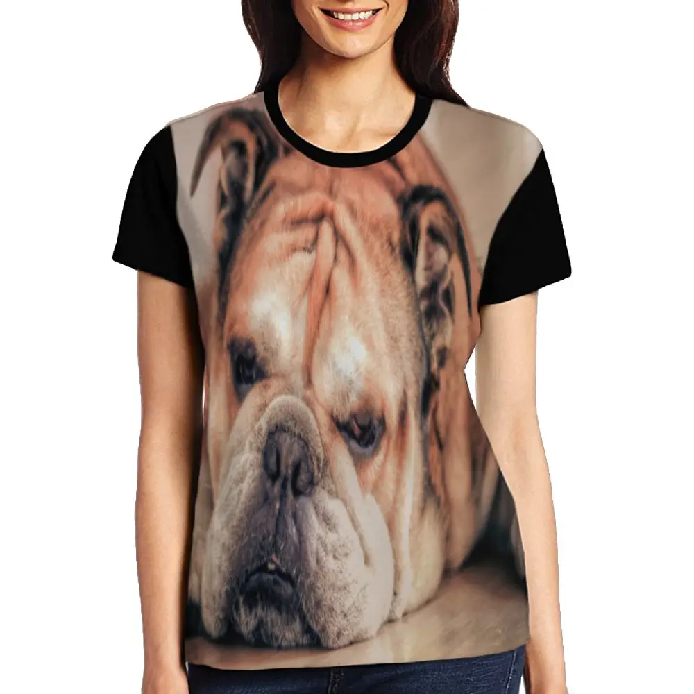 Женская футболка с коротким рукавом SAMCUSTOM Hot french bulldog 3D женские топы повседневные