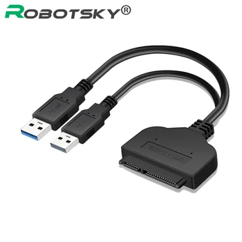 

22 pin USB3.0 to SATA Adapter Cable For 2.5 inch HDD/SSD Hard Disk Laptop High Speed With Extra Power