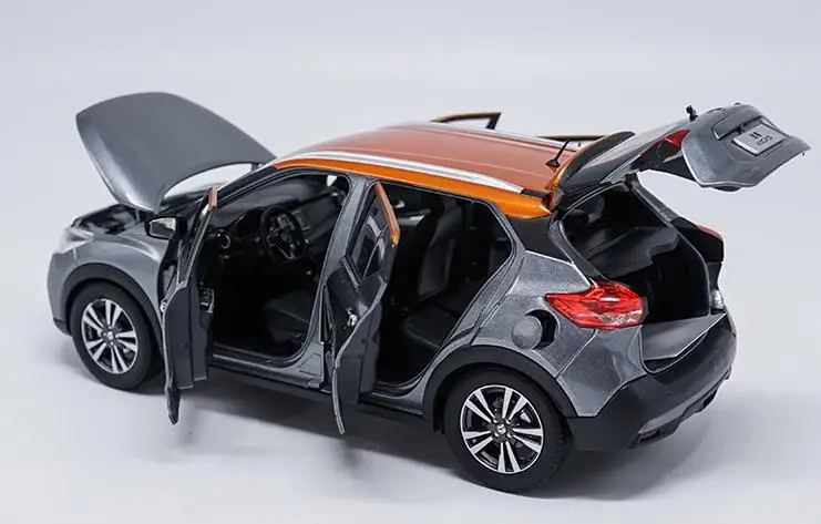 Высокая имитация NISSAN KICKS Коллекция Модель 1:18 передовая модель автомобиля из сплава, литая металлическая модель игрушечного автомобиля