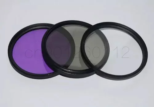 43mm UV CPL FLD Polarizing Lens Filter Kit + leather case For Camcorder Camera Lenses 43mm