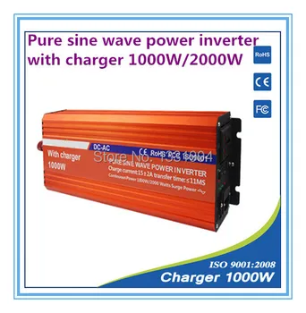 

12V to 220V 1000W Pure Sine Wave Power Inverter With Buildin Charger with Automatic Transfer for solar inverter, car inverter