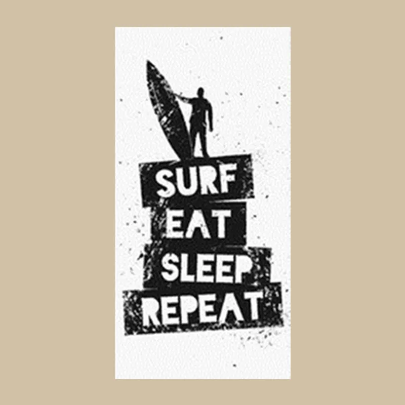 Стильный Прохладный Surf Eat Sleep Repeat пляжное дорожное полотенце забавное Полотенце Для Серфинга s микрофибра легкий мягкий спортивный бассейн Быстросохнущий - Цвет: A