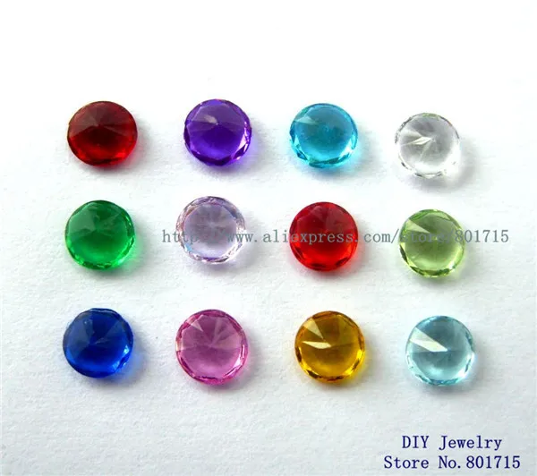 

120pcs mix color 3mm round birthstone floating charm for memory love locket as Mom Dad sister brother grandma gift