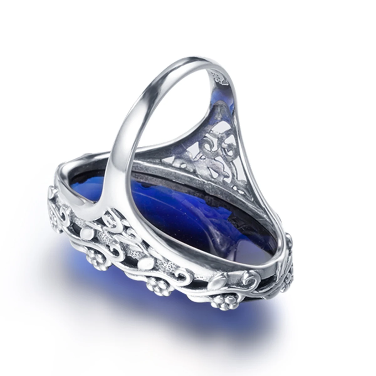 Женское Винтажное кольцо Szjinao из серебра 925 пробы с сапфировым стеклом|ring for|rings for