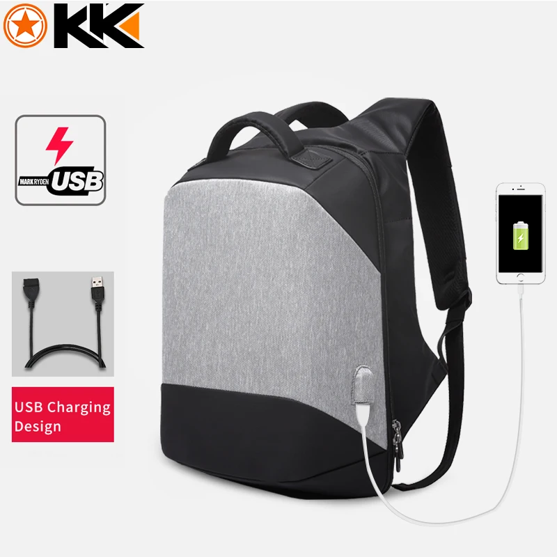 Рюкзак KAKA мужской для ноутбука 15 6 '' водонепроницаемый с USB зарядкой и защитой