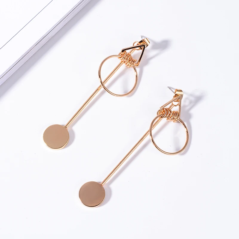 XZP корейские серьги ювелирные изделия темпераментные Простые ретро Длинные