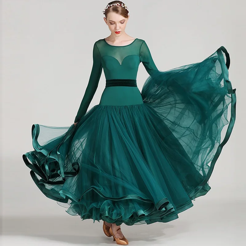 Modern Dance Dress Female Performance Clothing National Standard Dance Uniform Suit B-6138