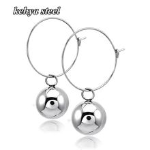 Trendy Hoop kolczyki dla kobiet minimalistyczny okrągły Circle shape biżuteria moda komunikat kolczyki Hip Hop Rock akcesoria(China)