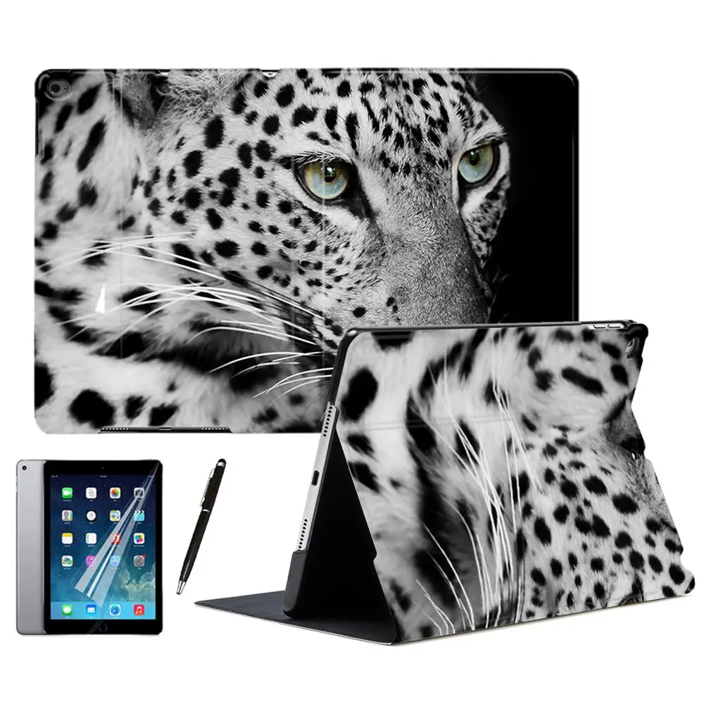 Чехол подставка из экокожи с леопардовым принтом для iPad Air 1 2 3 9 7 2018 56 2019 10 5 дюйма PRO