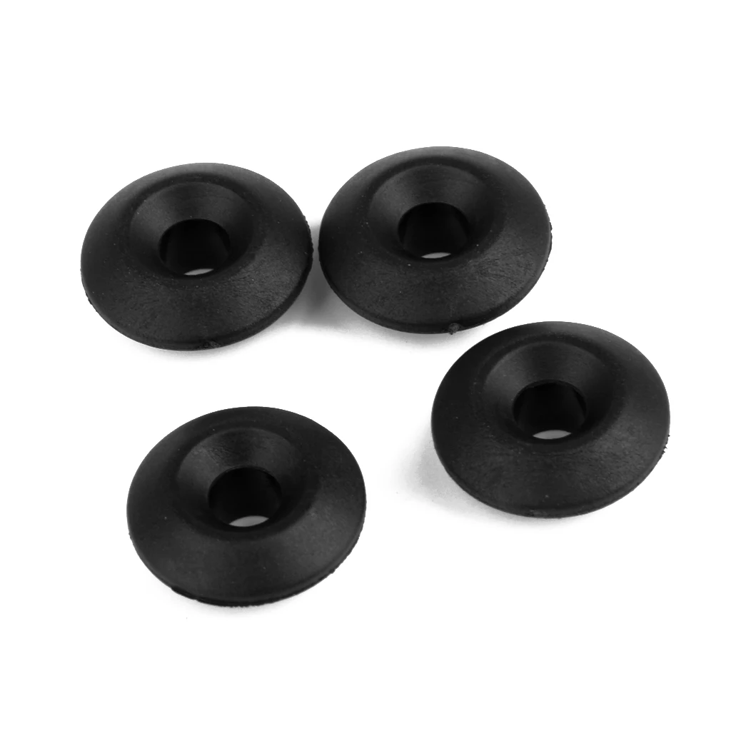 4pcs Nylon Fixed Buckle Mooring Deck Fitting for Inflatable Fishing Boat Kayak Canoe Kit Boat Accessories Marine Black 