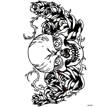 

Large Totem Arm Sleeves Tattoos for Men Fake Leg Cover Temporary Tattoo Stickers 2017 New Designs HB-055