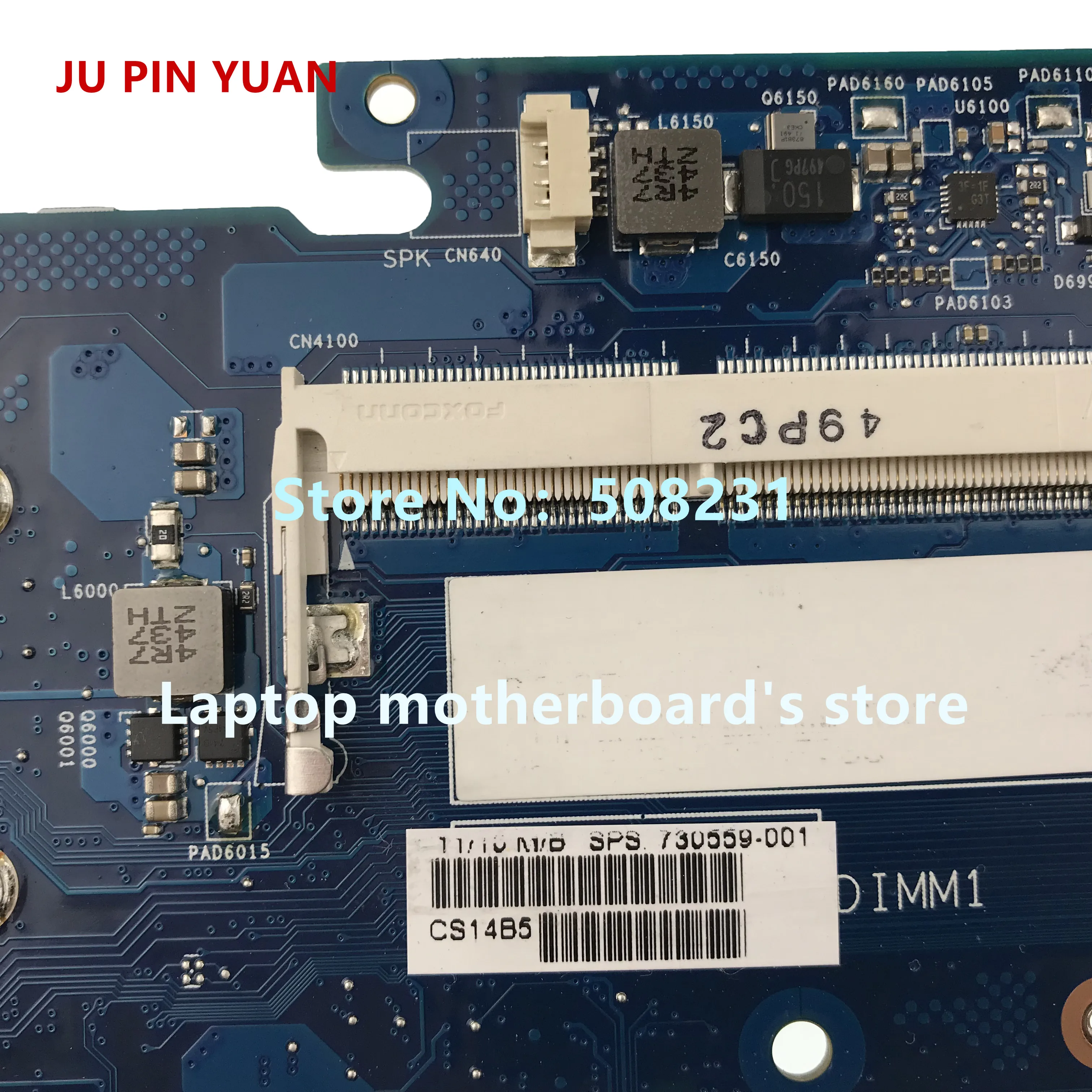 JU PIN юаней за hp 820 G1 Материнская плата ноутбука 730559-001 730559-501 730559-601 с i7-4600U 100% полностью протестированы