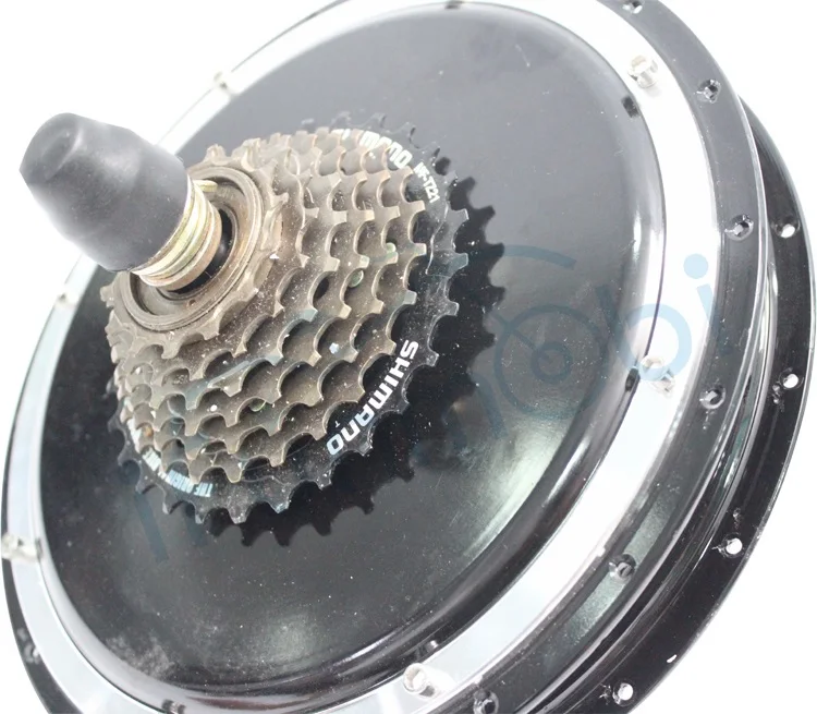 Ifunmobi мотор для центрального движения 36/48 V/1000 W/480 РПМ Электрический велосипед бесщеточный вентилятор постоянного тока Бесщеточный безредукторный 7-Скорость для 135 мм задние колеса, фара для электровелосипеда