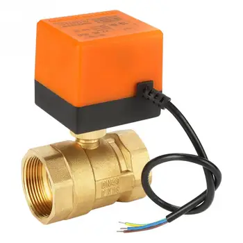 

AC 220V 2 Way 3 Wire Brass Motorized Ball Valve Electrical Valve DN40 G1-1/2"