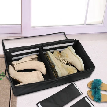 

Four Layers Shoes Storage Box Collapsible Organizer Multi-purpose Shoe Case Transparent Storage Boxes For Shoes Boots Underware