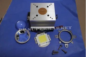 

50w led +50w LED Aluminium Heat Sink Cooling Fan+44mm Lens+Reflector Bracket kit