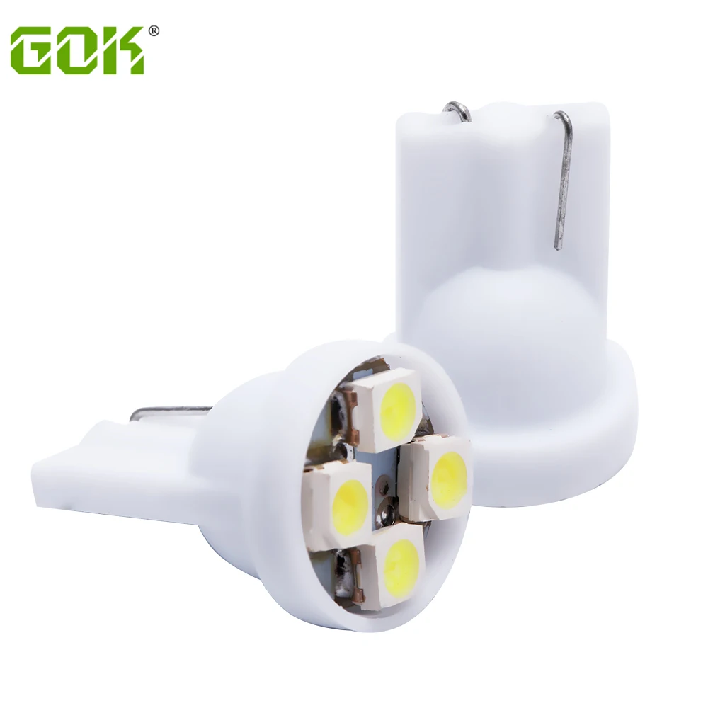 

WholeSale!!! car led auto led w5w 194 t10 4SMD led 3528 1210 t10 4led Wedge lamp Bulbs Car Side Indicator Light 500pcs/lot