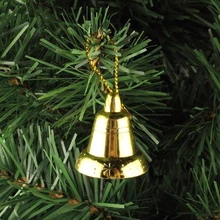 H4cmxW3cm милые 9 шт./пакет украшения для рождественской елки золото/Silve подвесные колокольчики гальванические шары украшения на день рождения