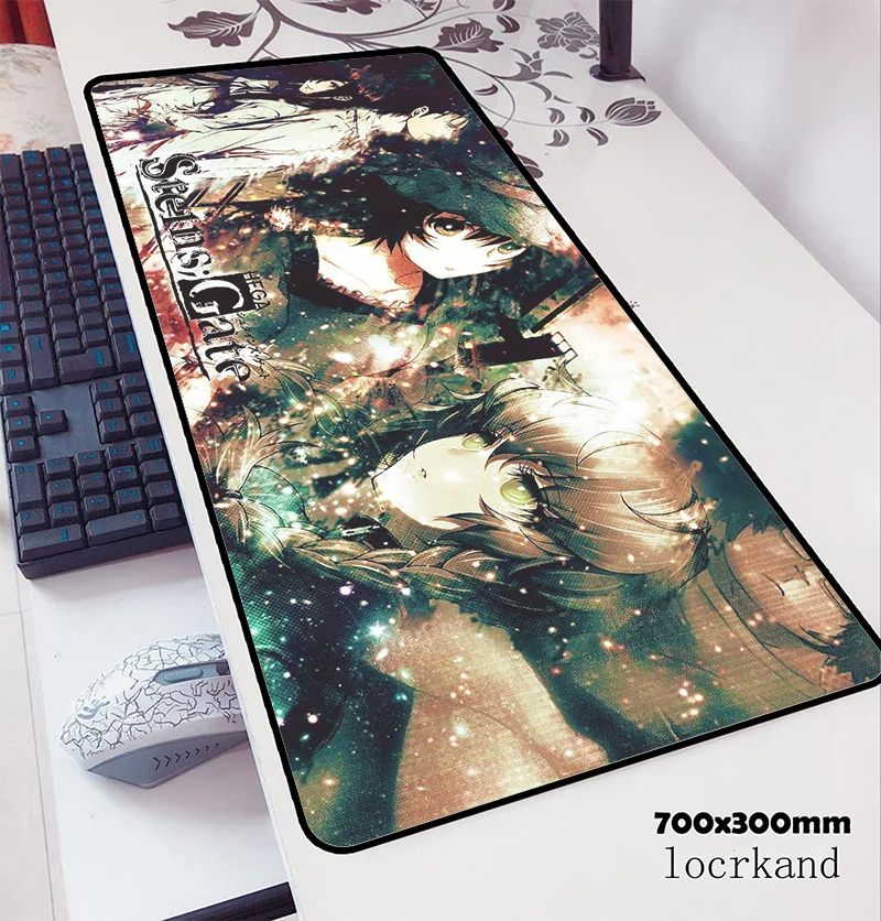 steins gate mouse pad 70x30cm gaming mousepad anime Professional notbook desk mat Aestheticism padm