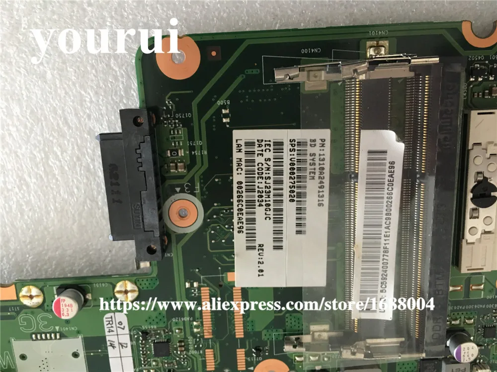 Материнская плата для ноутбука Toshiba Satellite S855 C855 L855 Материнская плата ноутбука HM76 DDR3 HD7670M V000275020 DK10FG-6050A2491301-MB-A02