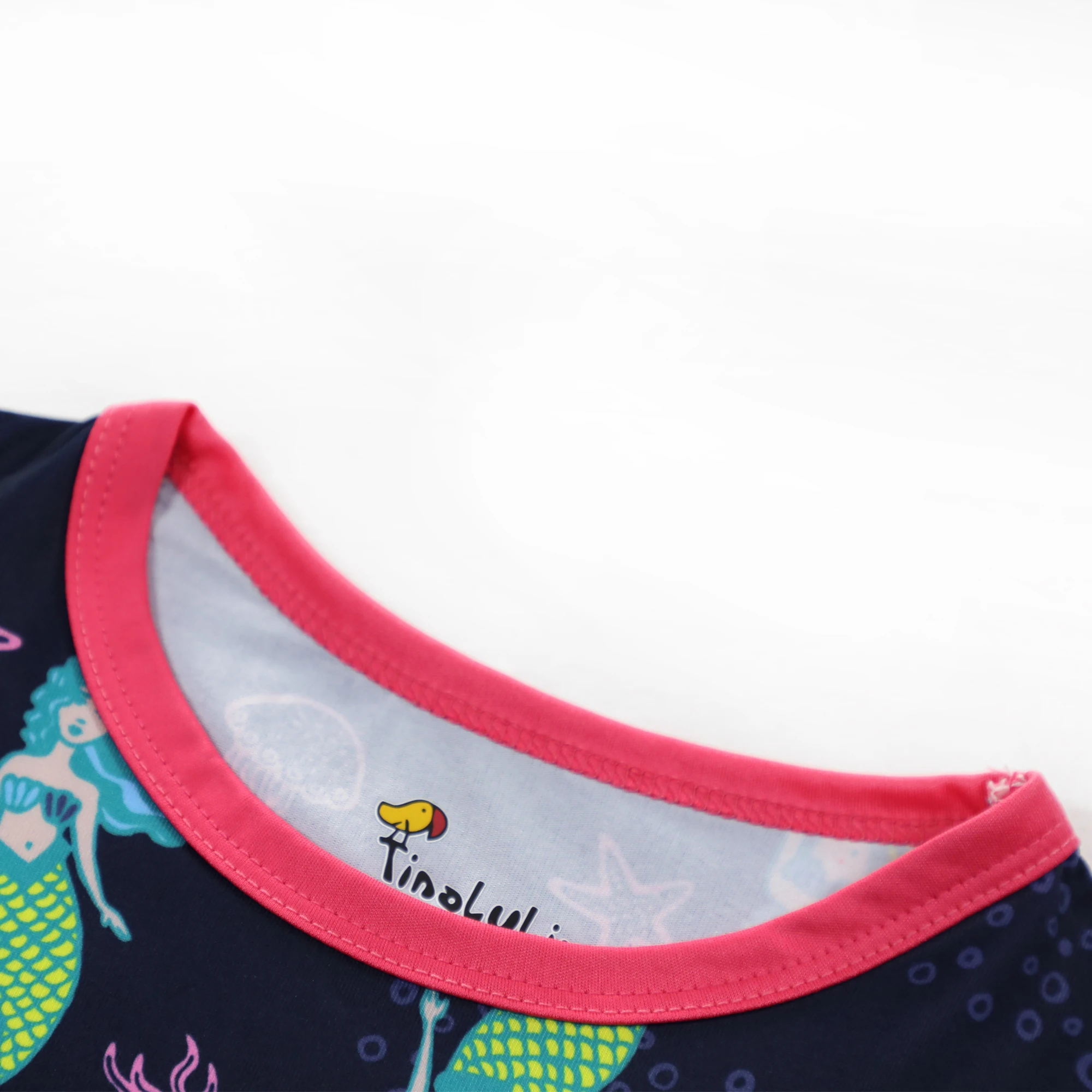 Летняя Детская красивая одежда для сна с рыбками ночная рубашка принцессы для девочек детские пижамы с героями мультфильмов детские ночные рубашки 8 цветов