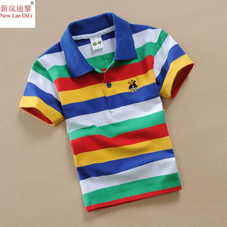 best T-Shirts Boys T Shirts Summer 2022 Kids Tops Children T Shirt For Boys Short Sleeve V-neck Striped Cotton Clothes 2 4 6 8 10 12 14 Years supreme shirt