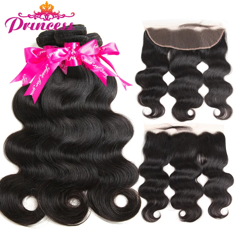 Beautiful Princess Hair 13x4 Lace Frontal Closure With Bundles
