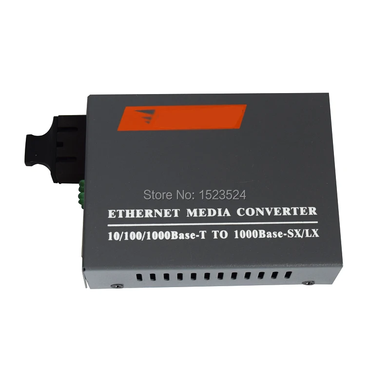 Free Shipping Gigabit Fiber Optical Media Converter 1000Mbps Multi Mode Duplex SC Port 2KM External Power