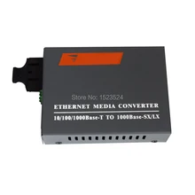 Free Shipping Gigabit Fiber Optical Media Converter 1000Mbps Multi-Mode Duplex SC Port 2KM External Power Supply