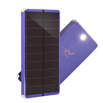 

PowerGreen 10000mAh Solar Power Bank Charger with Led Light for Mobile Phone