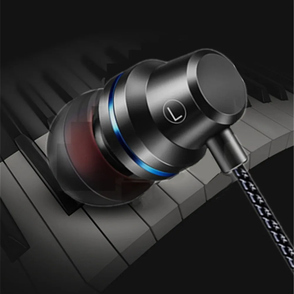 Hangrui 3.5mm In-ear Wired Earphone For Xiaomi Samsung iphone Smartphone  Music Earphones With Microphone In Ear Sport Earphone (7)