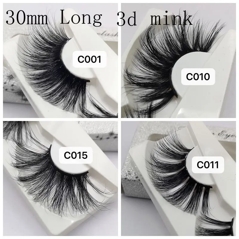 

10 pairs of 10 boxes of new more than 25 mm eyelashes 30 mm mink eyelashes long hairy eyelashes