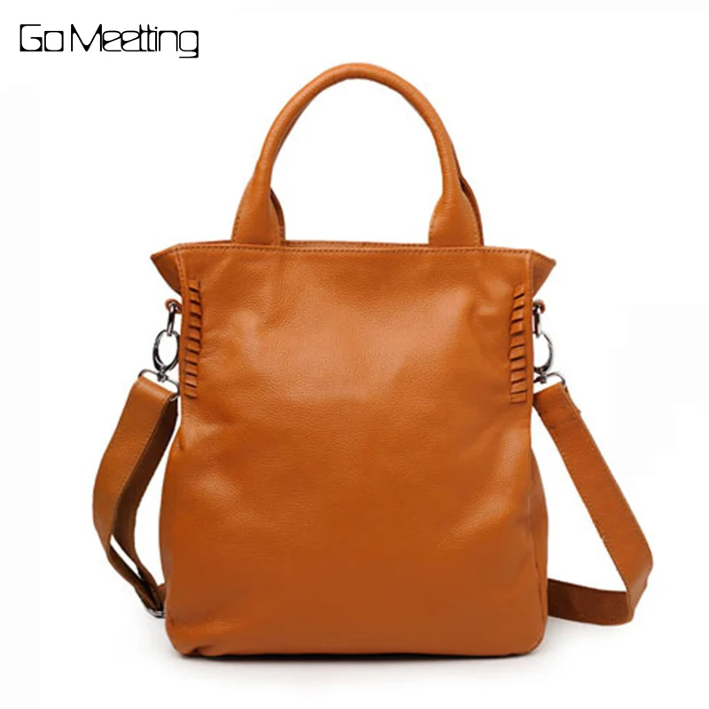 

Go Meetting Genuine Leather luxury handbags women bags designer Shoulder Bag bolsa feminina Cross body Bags for women 2018